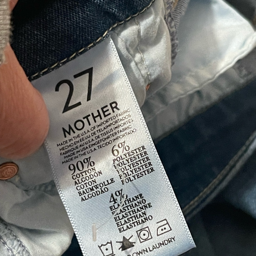 Mother jeans the looker cropped ankle jeans size 27 - Picture 7 of 8
